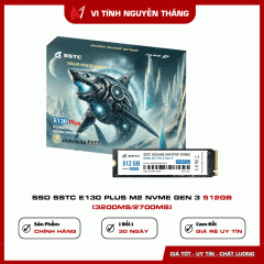 SSD SSTC Oceanic Whitetip E130 Plus 512GB M.2 NVMe PCIe Gen 3 (Đọc 3200MB/s - Ghi 2700MB/s)