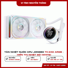 Tản nhiệt nước CPU Jonsbo TH-240 ARGB - Hiển thị nhiệt độ (White)