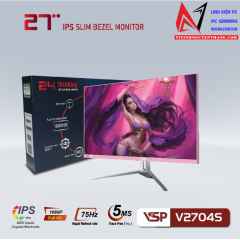 Màn hình VSP V2704S (27Inch/ FHD/ IPS/ 75Hz/ 2Ms/ Hồng)