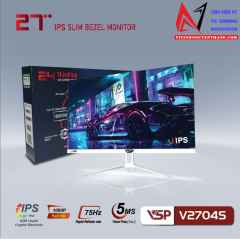 Màn hình VSP V2704S (27Inch/ FHD/ IPS/ 75Hz/ 2Ms/ Trắng)