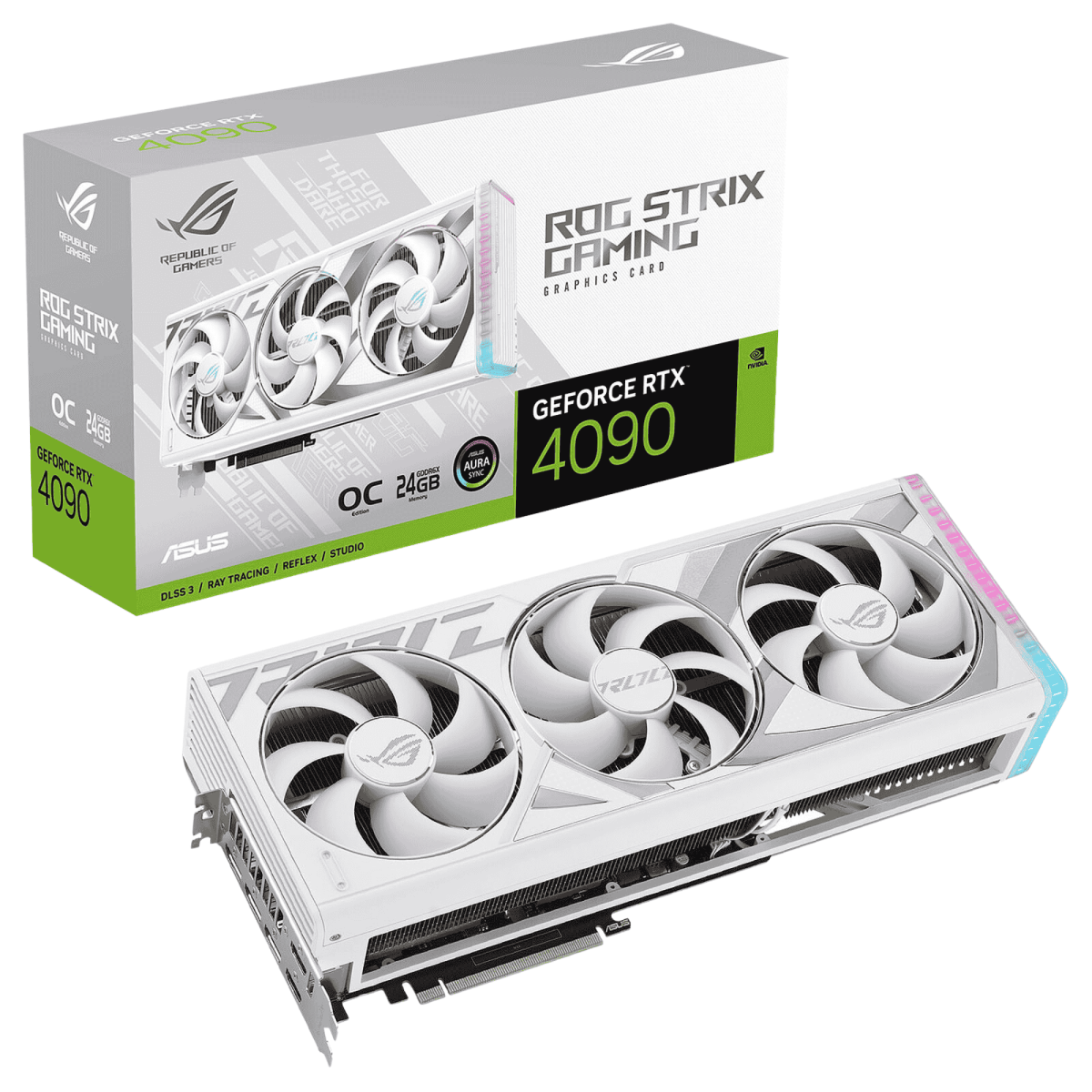 Card màn hình ASUS ROG Strix RTX4090 White OC Edition 24GB