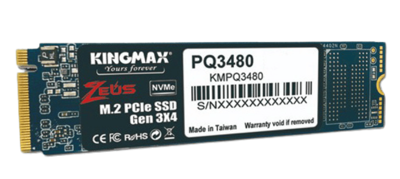 Ổ cứng SSD KINGMAX Zeus PQ3480 1TB NVMe M.2 2280 PCIe Gen 3.0 x4