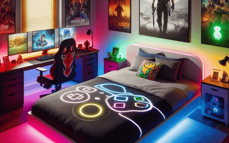 10+ Mẫu Thiết Kế Phòng Ngủ Gaming Độc Đáo, Hiện Đại, Xu Hướng 2025