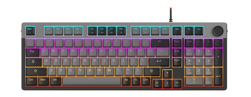 BÀN PHÍM CƠ DAREU EK98L GREY-BLACK (MULTI-LED)