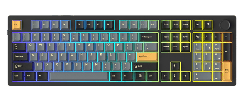 Bàn phím cơ Dareu EK106 PRO RGB - Triple Mode - Switch Cloud (Black - Golden)