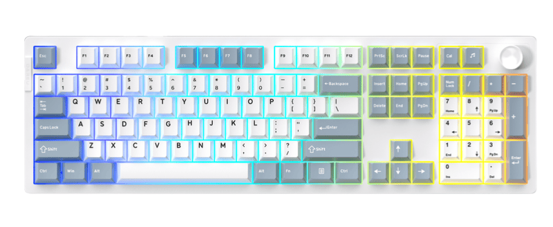 Bàn phím cơ không dây Dareu EK106 PRO - Switch Cloud (Haze Blue)