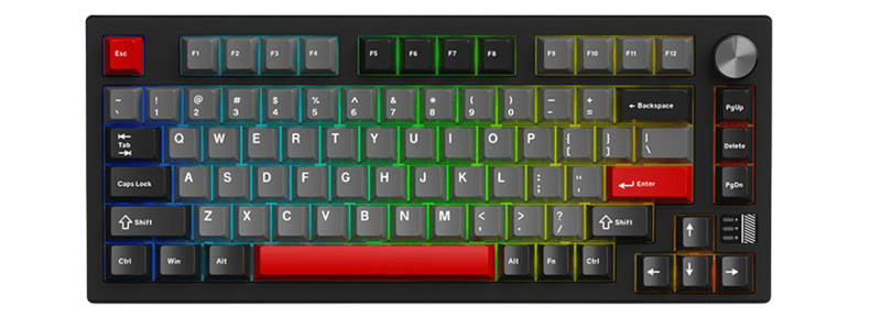         Bàn phím cơ không dây Dareu EK75 PRO AL RGB - Switch Cloud (Black - Red)