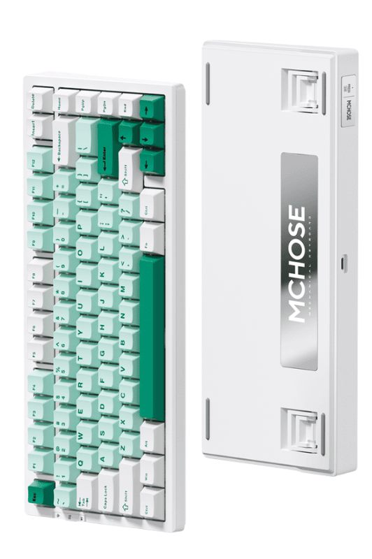 Bàn phím cơ không dây MCHOSE G75-9A Pro Green Matcha Latte Switch V2
