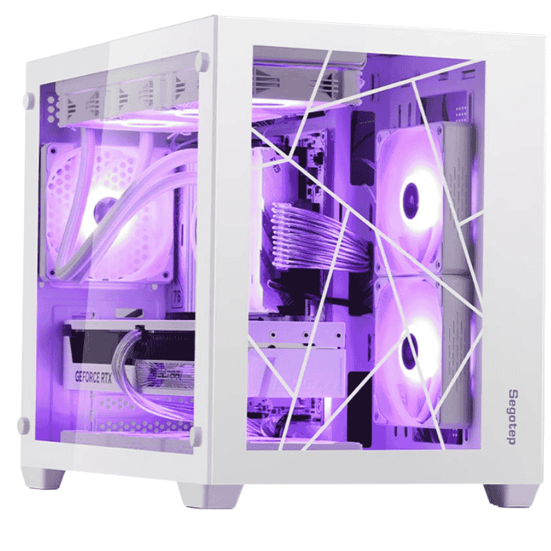 Case Segotep LUMI II WHITE TYPE-C (MATX/Mid Tower/Màu Trắng)