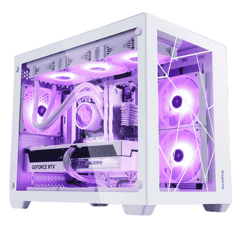 Case Segotep LUMI II WHITE TYPE-C (MATX/Mid Tower/Màu Trắng)