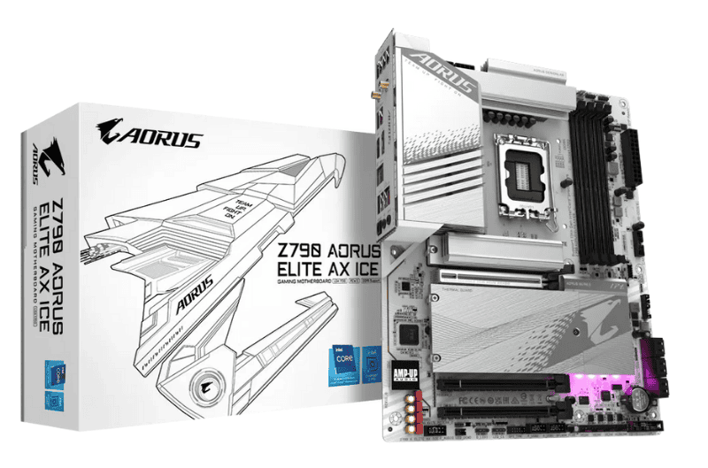 Bo mạch chủ GIGABYTE Z790 AORUS ELITE AX ICE DDR5