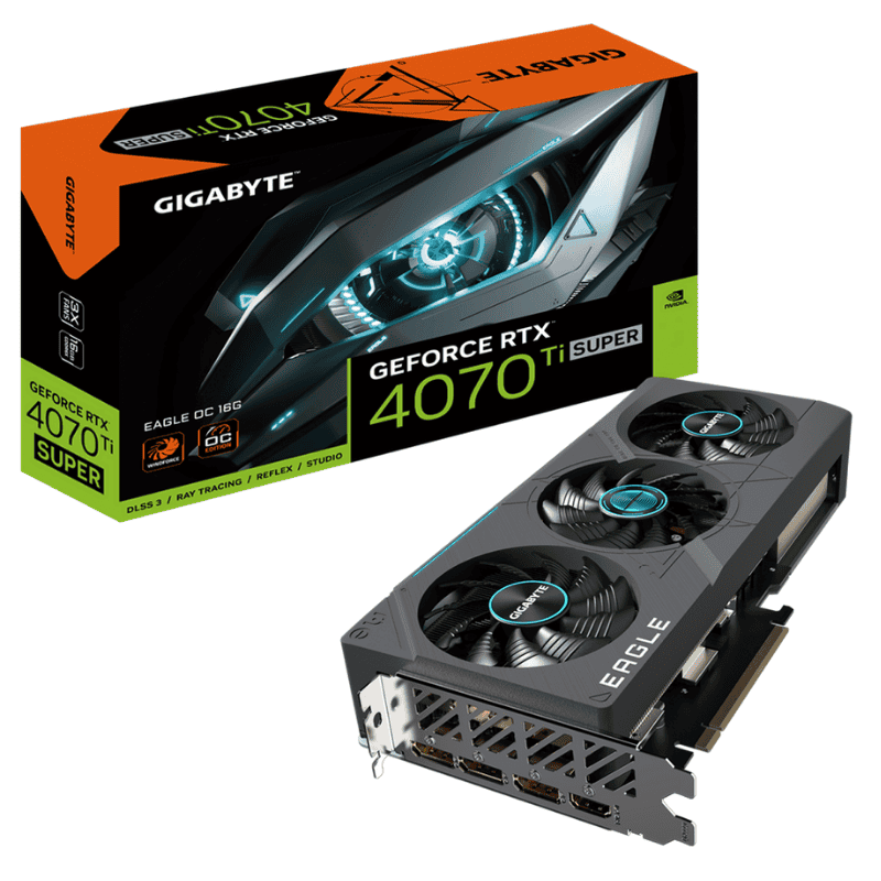 CARD MÀN HÌNH GIGABYTE GEFORCE RTX 4070 TI SUPER EAGLE OC 16G