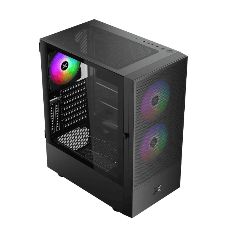 CASE XIGMATEK SKY III 3F - ATX (Black) (Tặng 3 Fan) (EN47695)