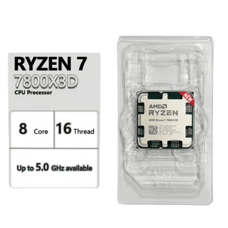 CPU AMD Ryzen 7 7800X3D (4.2Ghz Boost 5.0Ghz/ 8 Nhân 16 luồng/ 104Mb) Tray New 