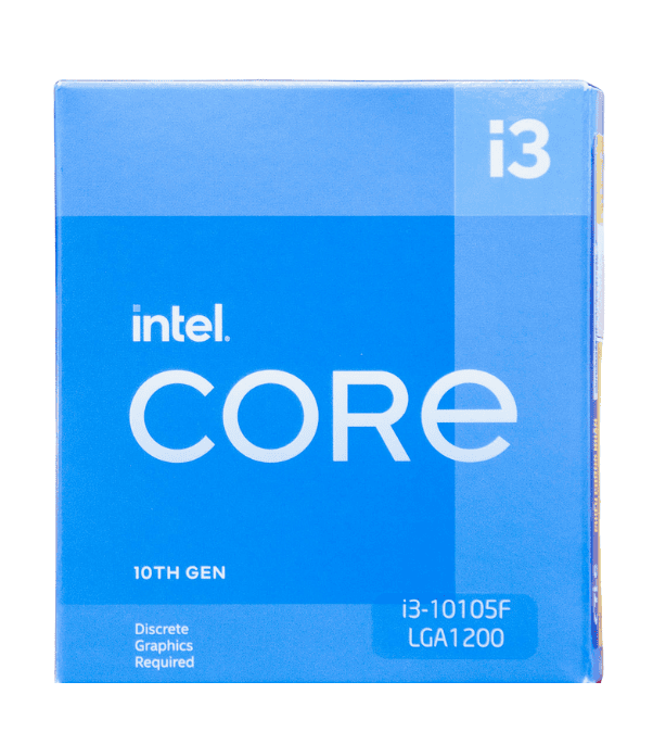 CPU INTEL CORE I3-10105F (3.7Ghz Turbo Up To 4.4Ghz, 4 Nhân 8 Luồng, 6Mb Cache, 65W) Tray New