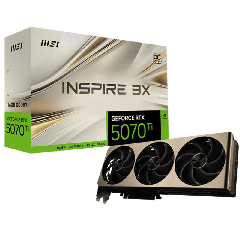 Card Màn Hình MSI RTX5070Ti 16GB Inspire 3X OC Plus