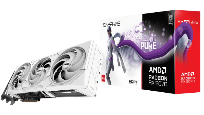 Card Màn Hình VGA SAPPHIRE PURE AMD RADEON RX 9070 GAMING OC 16GB (11349-02-20G)