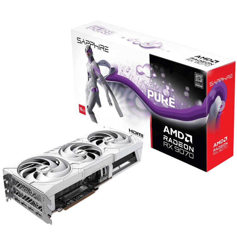 Card Màn Hình VGA SAPPHIRE PURE AMD RADEON RX 9070 GAMING OC 16GB (11349-02-20G)