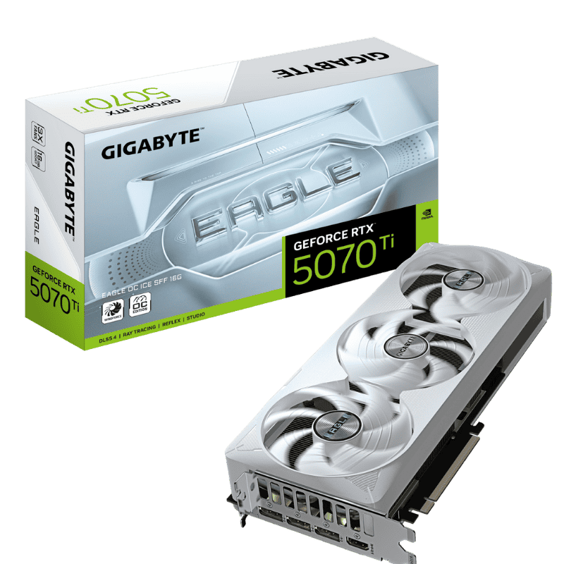 Card Màn hình Gigabyte RTX 5070 Ti EAGLE OC ICE SFF 16GB (N507TEAGLEOC ICE-16GD)