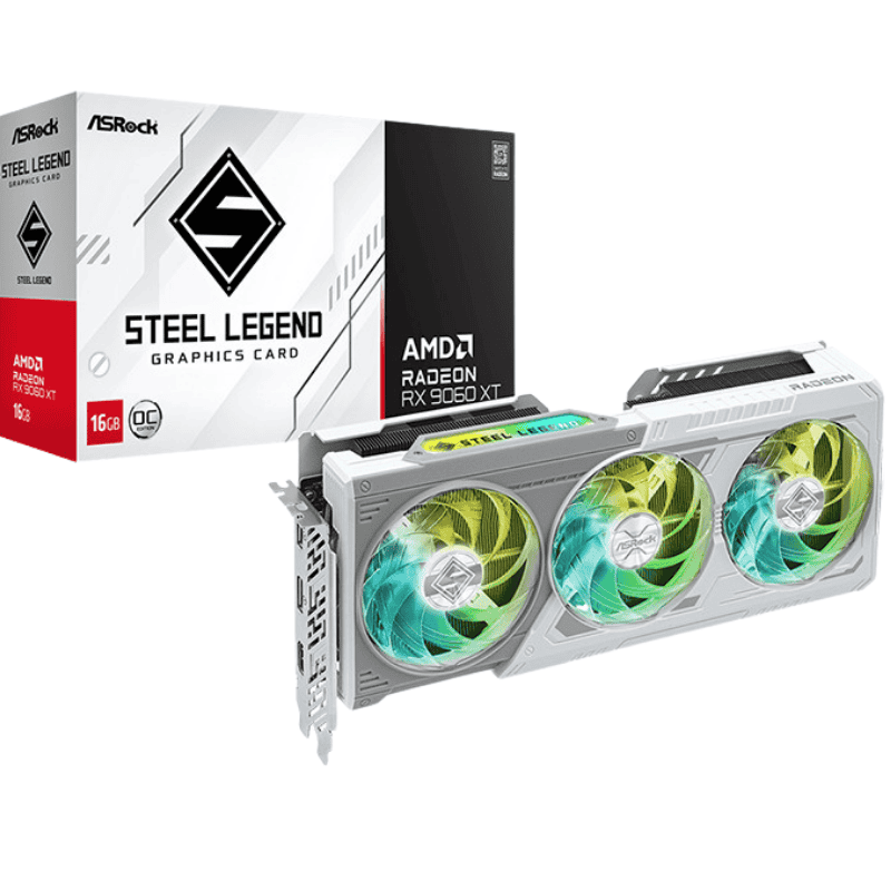 Card màn hình ASRock RX 9060 XT Steel Legend 16GB OC