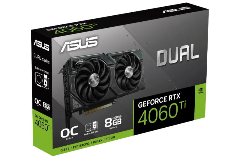 Card màn hình ASUS Dual Geforce RTX 4060 Ti Ssd OC Edition 8GB GDDR6