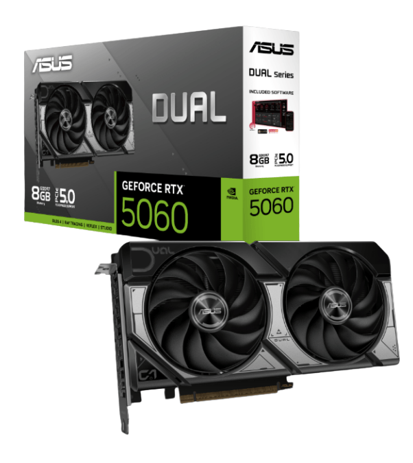 Card màn hình ASUS Dual RTX 5060 OC 8GB GDDR7