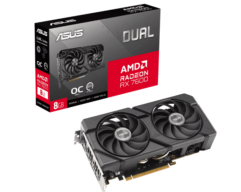 Card màn hình ASUS Dual Radeon RX 7600 EVO OC Edition 8GB GDDR6