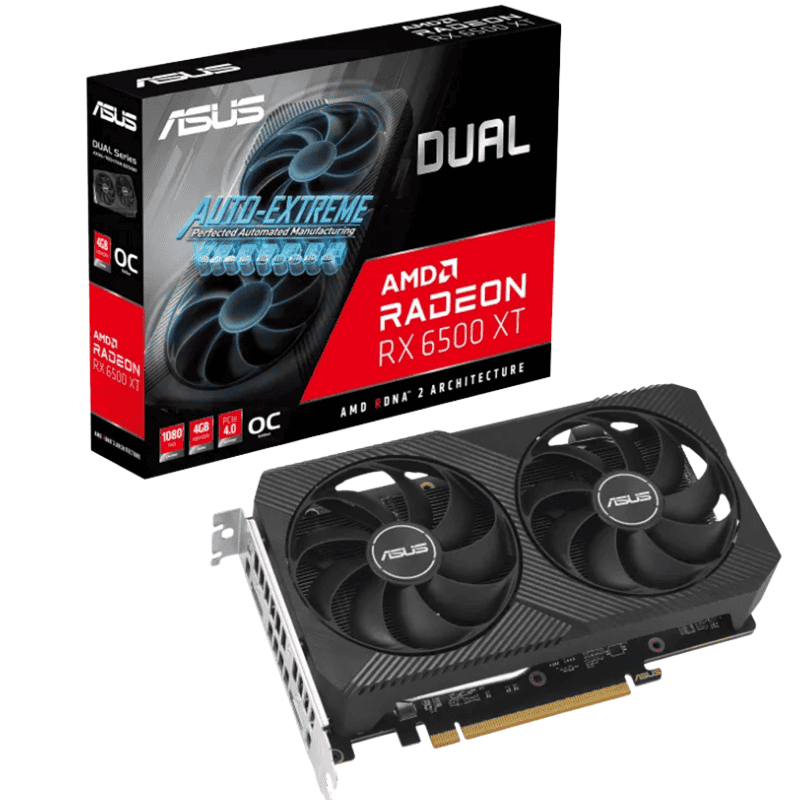 Card màn hình Asus Dual RX 6500 XT OC 4GB V2 GDDR6