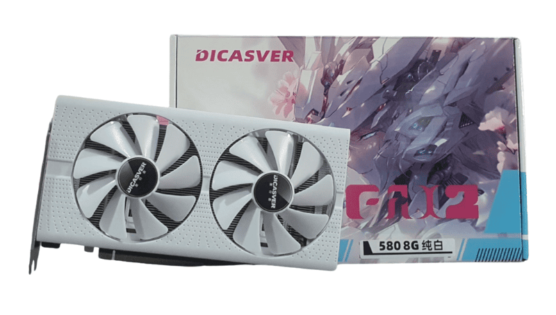 Card màn hình Dicasver RX580 8GB White