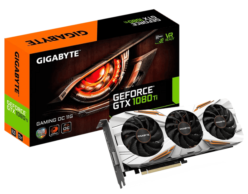  Card màn hình GIGABYTE GTX1080 Ti Gaming OC 11GB (Cũ)