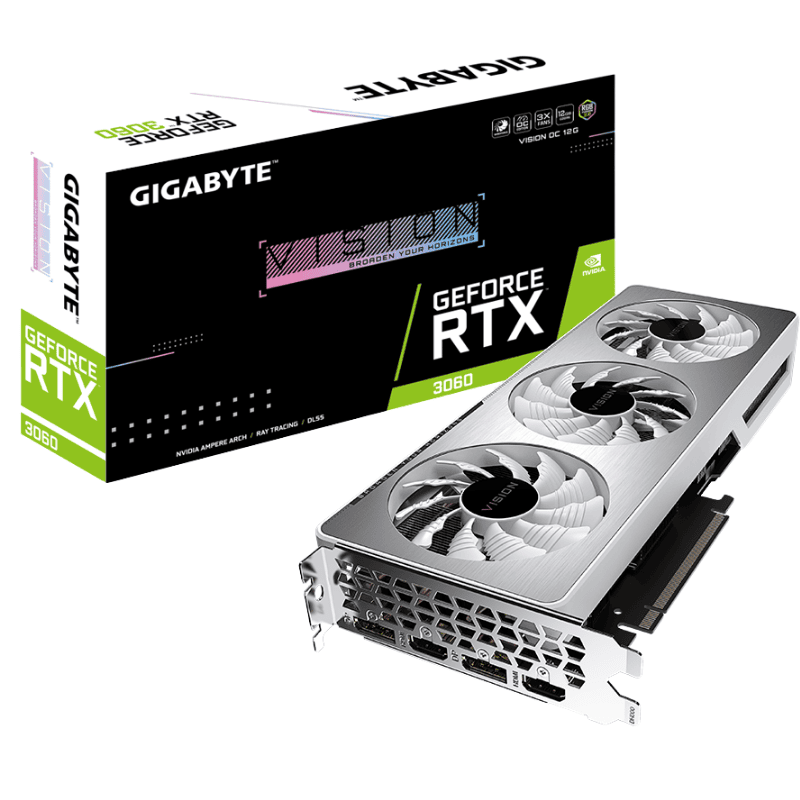 Card màn hình GIGABYTE RTX3060 Vision 12GB OC