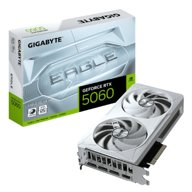 Card màn hình Gigabyte GeForce RTX 5060 EAGLE OC ICE 8GB (GV-N5060EAGLEOC ICE-8GD)