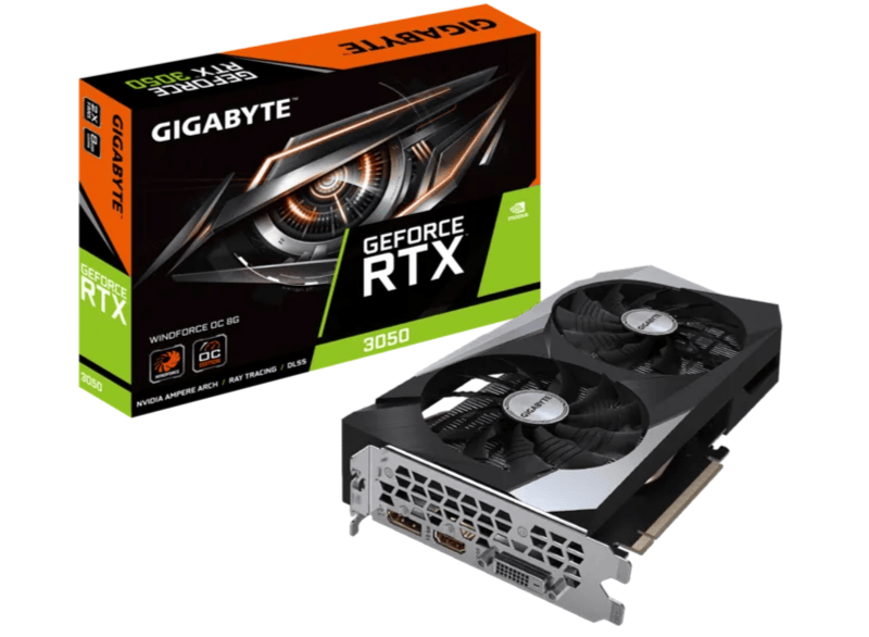 Card màn hình Gigabyte RTX 3050 WindForce OC 8GB GDDR6
