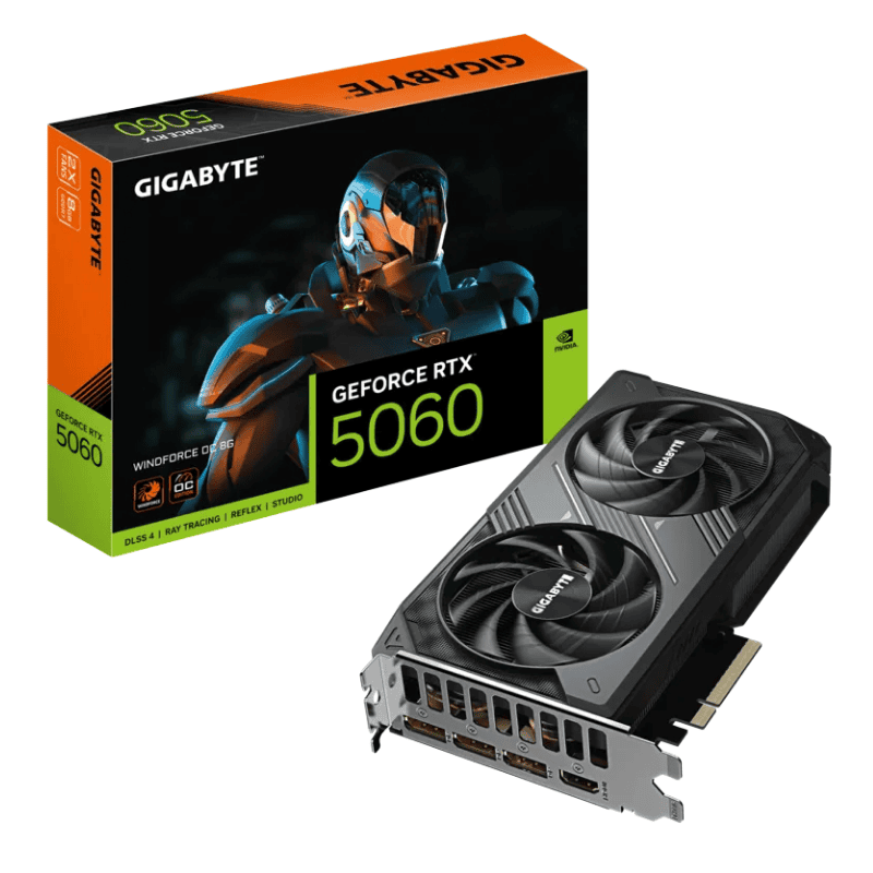 Card màn hình Gigabyte RTX 5060 WINDFORCE OC 8GB (N5060WF2OC-8GD)