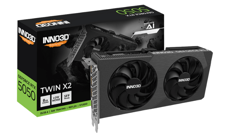 Card màn hình INNO3D GEFORCE RTX 5050 TWIN X2 8GB