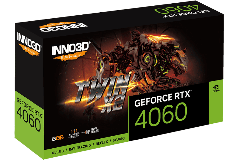 Card Màn Hình Inno3D RTX 4060 Twin X2 V2 8GB