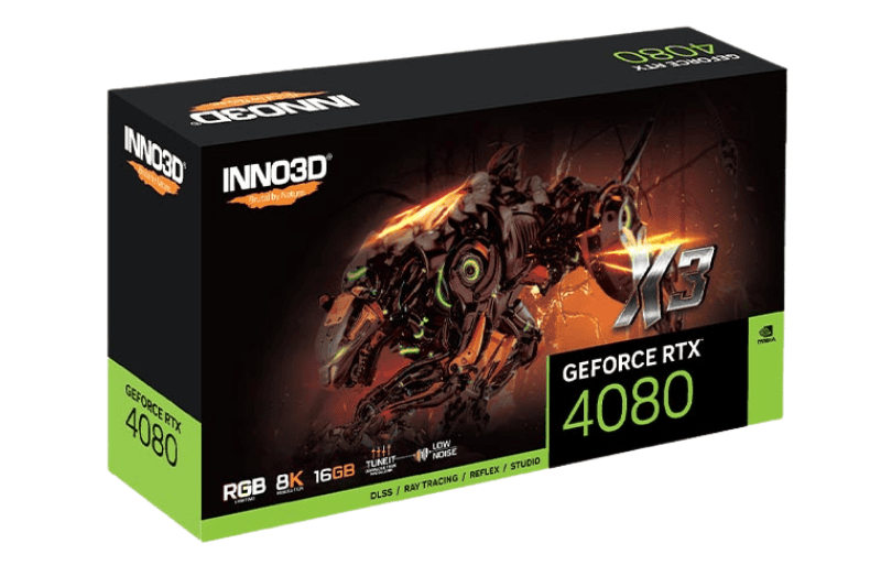 Card màn hình Inno3D RTX4080 X3 16GB GDDR6X 3 Fan d
