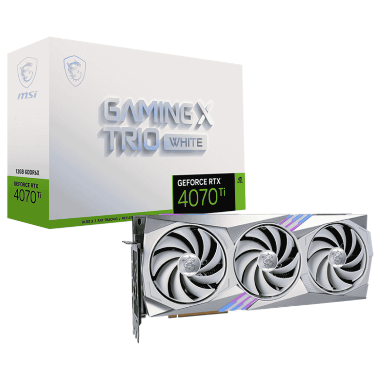 Card màn hình MSI RTX 4070 Ti Gaming X Trio White 12GB