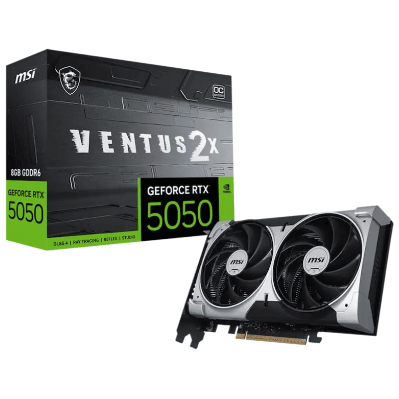 Card màn hình MSI RTX 5050 8GB Ventus 2X OC GDDR6 (G5050-8V2C)