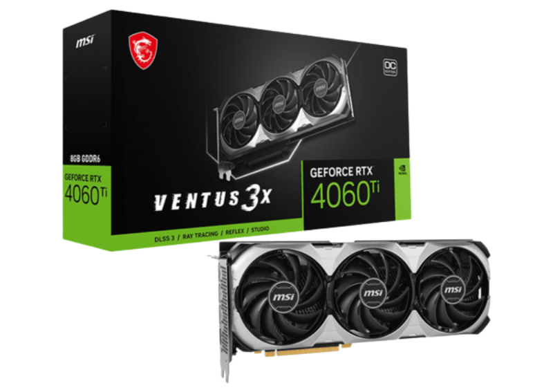 Card màn hình MSI RTX4060Ti Ventus 3X 8GB OC
