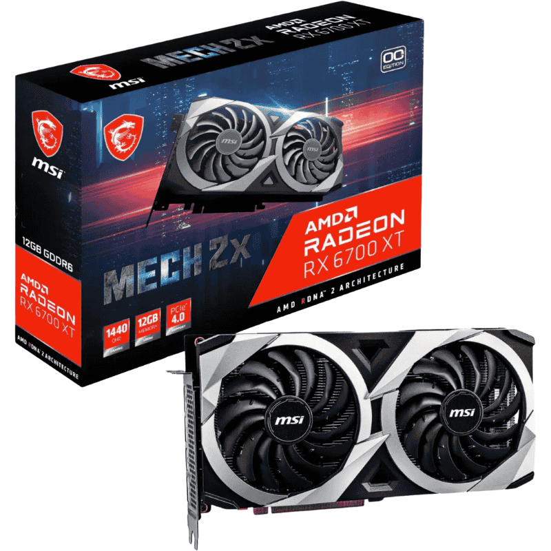 Card màn hình MSI RX6700XT Mech 2X 12GB