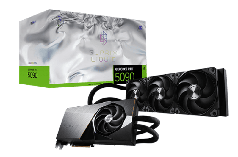 Card màn hình Msi RTX 5090 32G SUPRIM LIQUID SOC 32GB GDDR7 (912-V530-025)