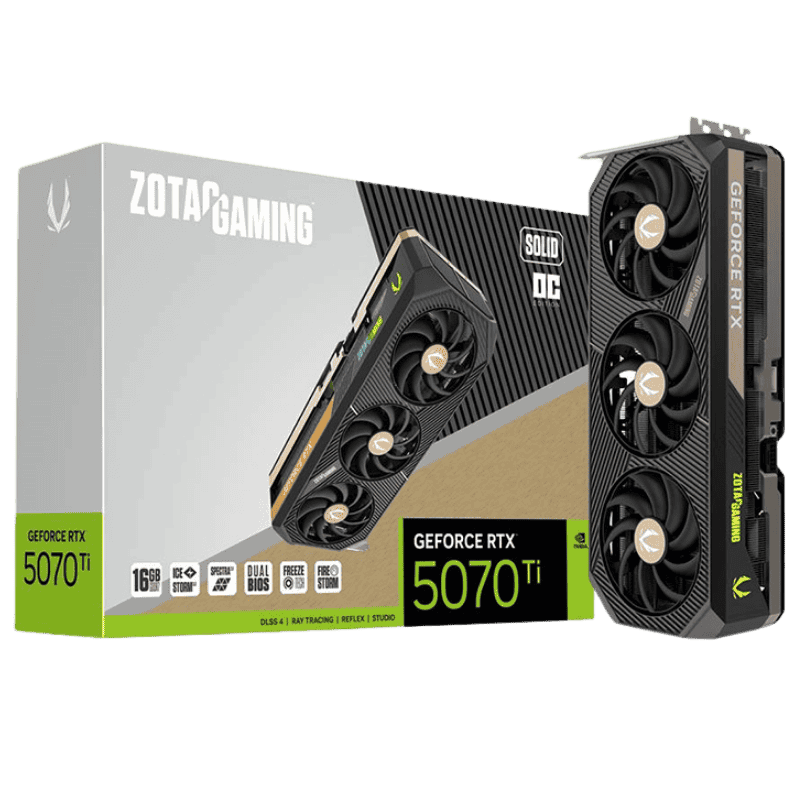 Card màn hình ZOTAC Gaming Geforce RTX 5070 Ti SOLID OC