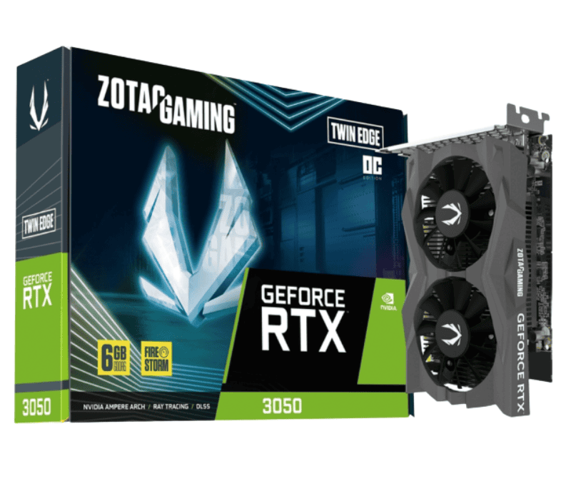 Card màn hình ZOTAC Gaming RTX 3050 Twin ​​​​​​​Edge 6GB OC GDDR6