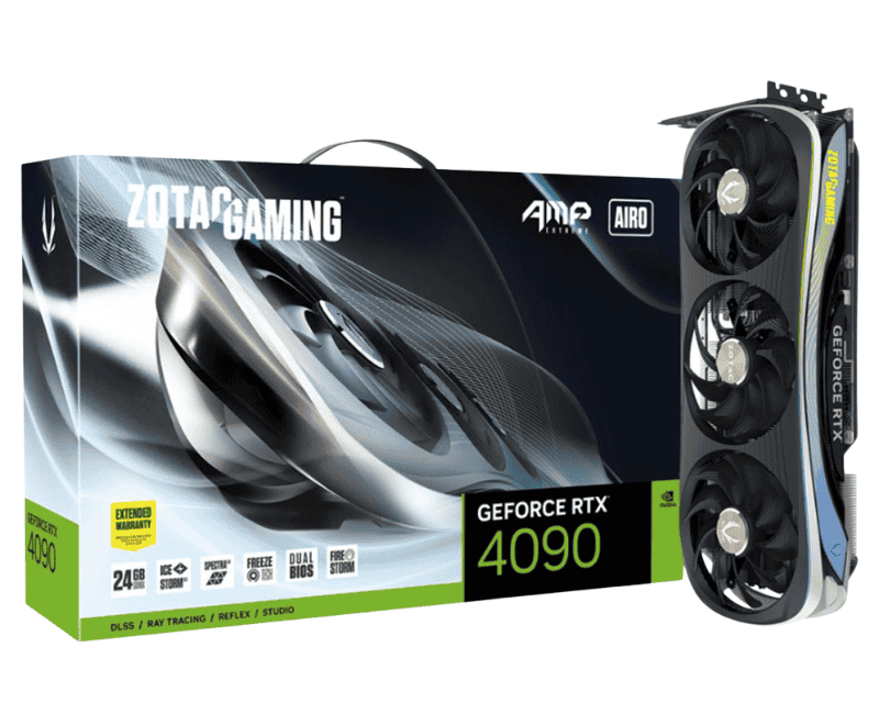 Card màn hình ZOTAC Gaming RTX4090 AMP EXTreme Airo 24GB GDDR6X