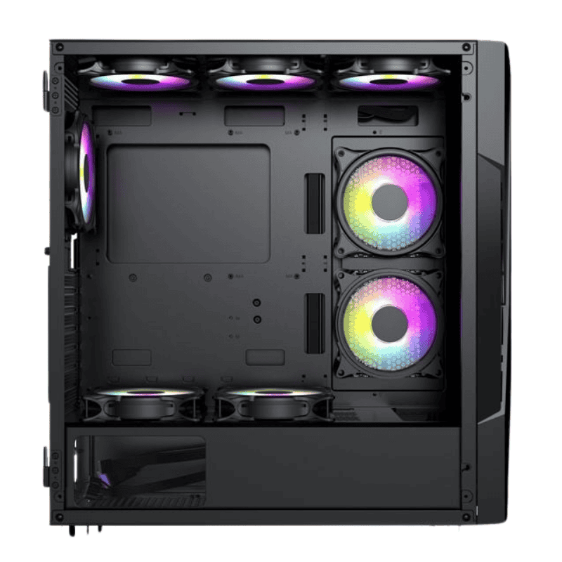 Case CoolerPlus EB06 E-ATX (Tặng kèm 3 Fan) - Màu Đen