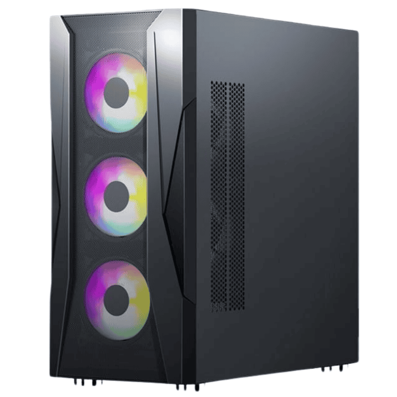 Case CoolerPlus EB06 E-ATX (Tặng kèm 3 Fan) - Màu Đen