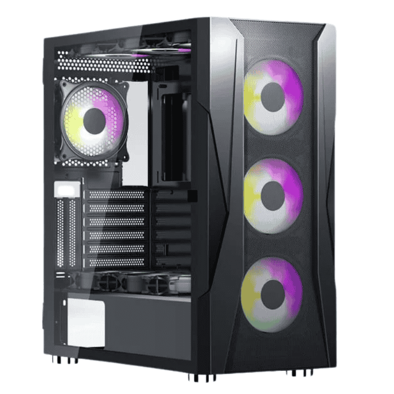 Case CoolerPlus EB06 E-ATX (Tặng kèm 3 Fan) - Màu Đen