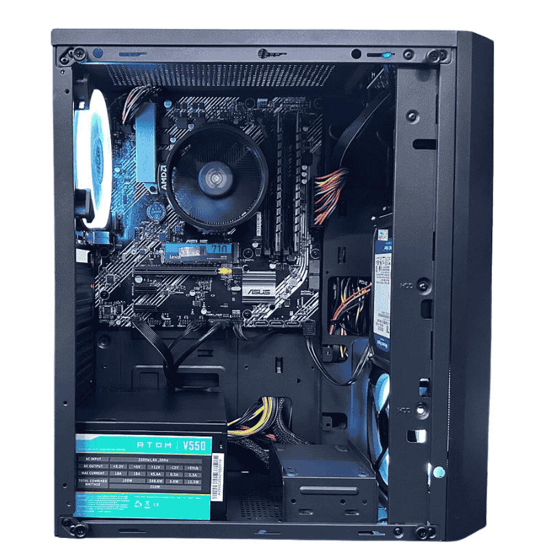 Case Infinity Raven - Mid Tower (Black) (No Fan)
