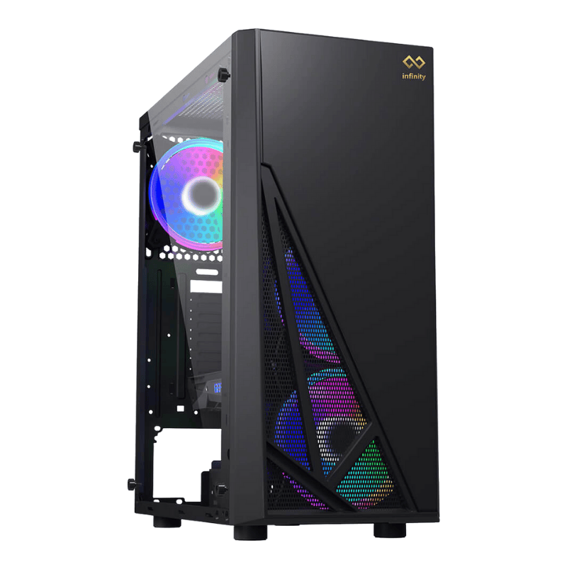 Case Infinity Raven - Mid Tower (Black) (No Fan)